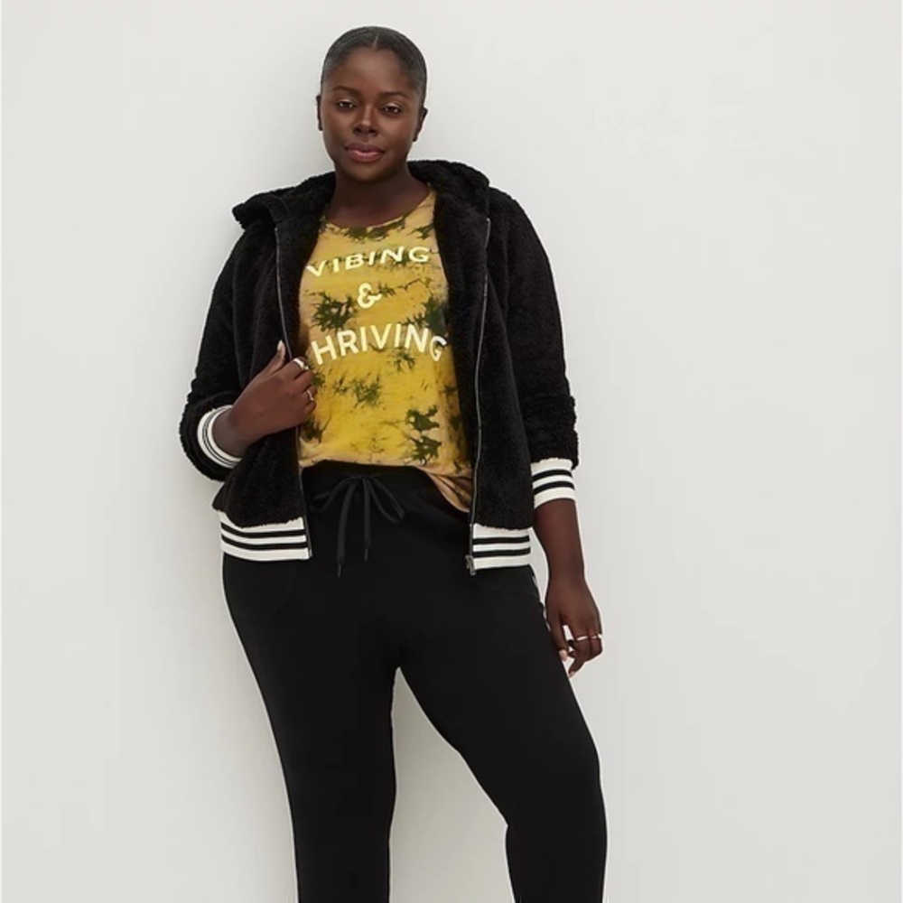 Torrid Faux Fur Bomber Jacket sz 0 or 12 0X